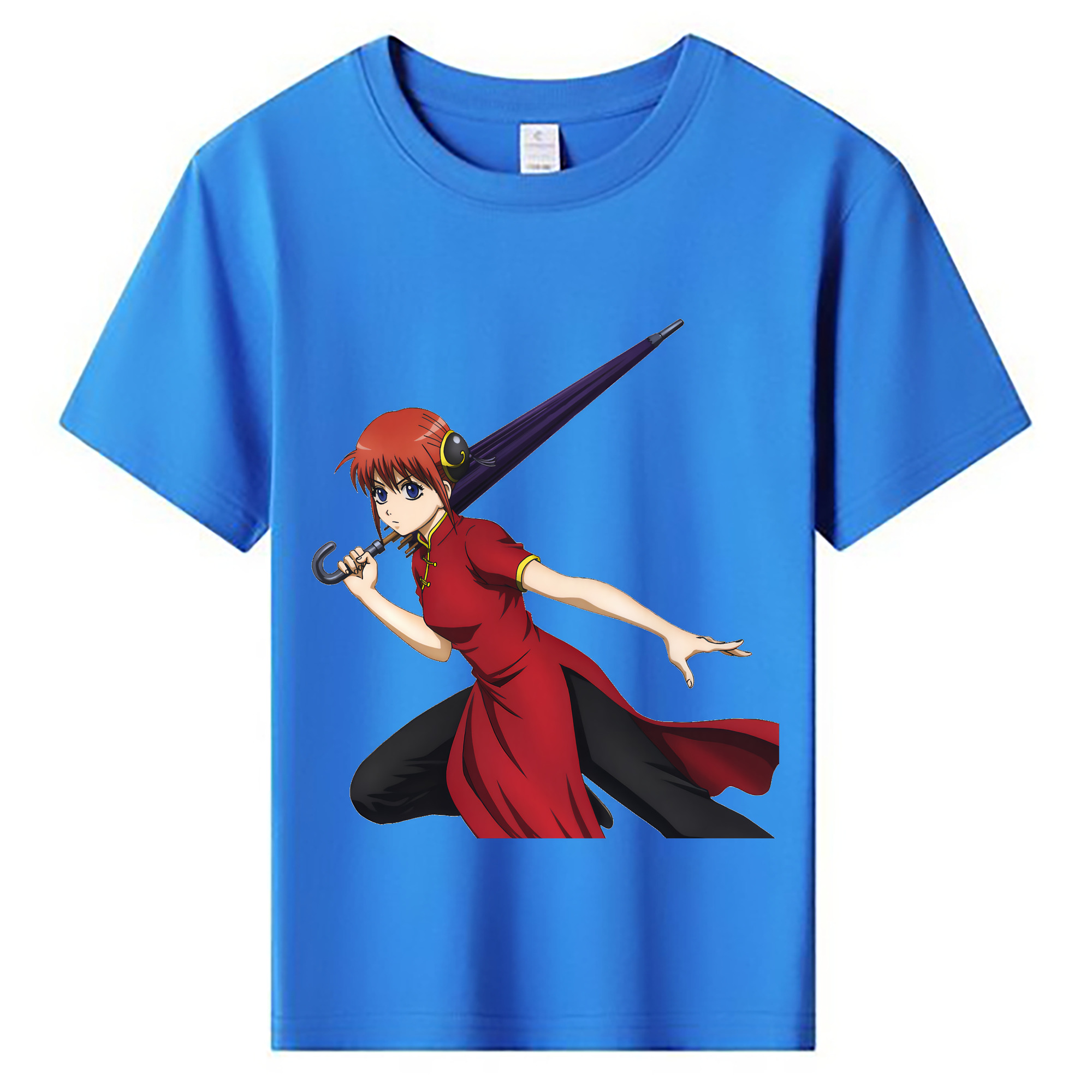 （画像用） ぎんたま 坂田銀時（さかたぎんとき） 神楽 志村新八（しむら しんぱち） GINTAMA Sakata Gintoki Kagura Shimura Shinpachi 綿100％キッズTシャツ（フロントプリント）